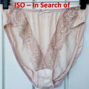 ISO Vintage Bali Hi-Cut Nylon Panties with Lace